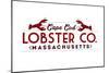 Cape Cod - Lobster Company-Lantern Press-Mounted Art Print