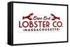 Cape Cod - Lobster Company-Lantern Press-Framed Stretched Canvas