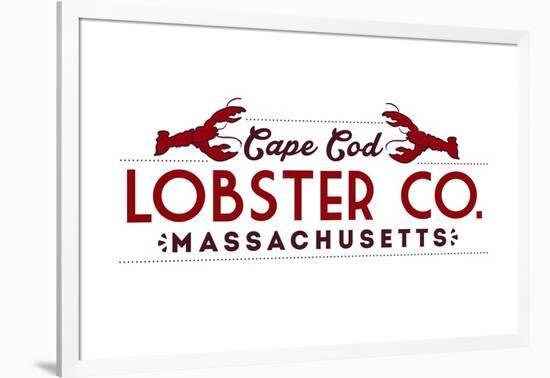 Cape Cod - Lobster Company-Lantern Press-Framed Art Print