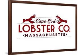 Cape Cod - Lobster Company-Lantern Press-Framed Art Print