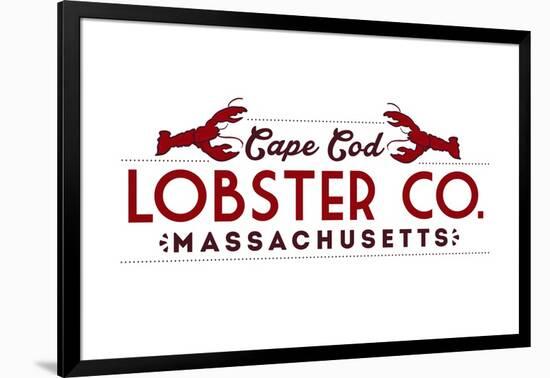 Cape Cod - Lobster Company-Lantern Press-Framed Art Print