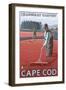 Cape Cod, Ma - Cranberry Bogs, c.2009-Lantern Press-Framed Art Print