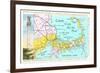 Cape Cod Map-null-Framed Art Print