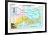 Cape Cod Map-null-Framed Art Print