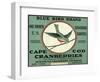 Cape Cod, Massachusetts - Blue Bird Brand Cranberry Label-Lantern Press-Framed Art Print