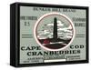 Cape Cod, Massachusetts - Bunker Hill Brand Cranberry Label-Lantern Press-Framed Stretched Canvas