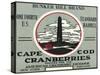 Cape Cod, Massachusetts - Bunker Hill Brand Cranberry Label-Lantern Press-Stretched Canvas