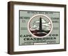 Cape Cod, Massachusetts - Bunker Hill Brand Cranberry Label-Lantern Press-Framed Art Print