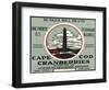 Cape Cod, Massachusetts - Bunker Hill Brand Cranberry Label-Lantern Press-Framed Art Print