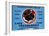 Cape Cod, Massachusetts, Chanticleer Brand Cranberry Label-Lantern Press-Framed Art Print