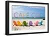 Cape Cod, Massachusetts - Colorful Beach Chairs-Lantern Press-Framed Art Print