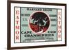 Cape Cod, Massachusetts - Harvard Eatmor Cranberries Brand Label-Lantern Press-Framed Premium Giclee Print