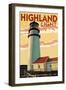 Cape Cod, Massachusetts - Highland Light-Lantern Press-Framed Art Print