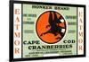 Cape Cod, Massachusetts - Honker Eatmor Cranberries Brand Label-Lantern Press-Framed Art Print