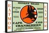 Cape Cod, Massachusetts - Honker Eatmor Cranberries Brand Label-Lantern Press-Framed Stretched Canvas