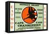 Cape Cod, Massachusetts - Honker Eatmor Cranberries Brand Label-Lantern Press-Framed Stretched Canvas