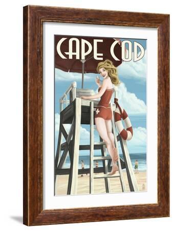 Cape Cod, Massachusetts - Llifeguard Pinup Girl' Prints - Lantern Press |  AllPosters.com
