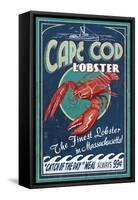 Cape Cod, Massachusetts - Lobster-Lantern Press-Framed Stretched Canvas