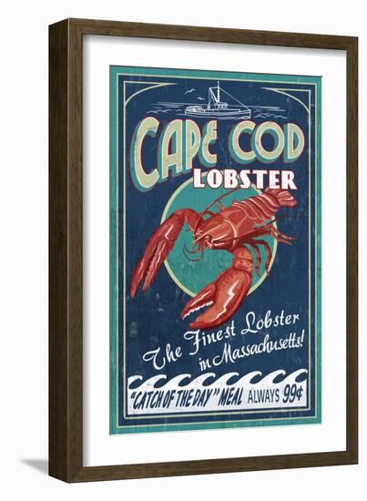 Cape Cod, Massachusetts - Lobster-Lantern Press-Framed Art Print