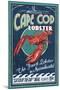 Cape Cod, Massachusetts - Lobster-Lantern Press-Mounted Art Print