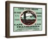 Cape Cod, Massachusetts, Lone Pine Brand Cranberry Label-Lantern Press-Framed Art Print