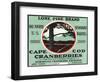 Cape Cod, Massachusetts, Lone Pine Brand Cranberry Label-Lantern Press-Framed Art Print