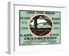 Cape Cod, Massachusetts, Lone Pine Brand Cranberry Label-Lantern Press-Framed Art Print