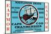 Cape Cod, Massachusetts - Mayflower Eatmor Cranberries Brand Label-Lantern Press-Mounted Art Print