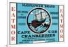 Cape Cod, Massachusetts - Mayflower Eatmor Cranberries Brand Label-Lantern Press-Framed Art Print