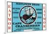 Cape Cod, Massachusetts - Mayflower Eatmor Cranberries Brand Label-Lantern Press-Framed Premium Giclee Print