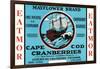 Cape Cod, Massachusetts - Mayflower Eatmor Cranberries Brand Label-Lantern Press-Framed Premium Giclee Print