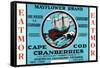 Cape Cod, Massachusetts - Mayflower Eatmor Cranberries Brand Label-Lantern Press-Framed Stretched Canvas