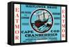 Cape Cod, Massachusetts - Mayflower Eatmor Cranberries Brand Label-Lantern Press-Framed Stretched Canvas
