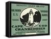 Cape Cod, Massachusetts - Minots Light Brand Cranberry Label-Lantern Press-Framed Stretched Canvas