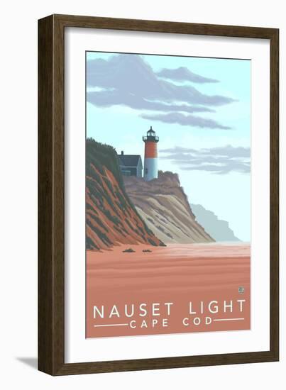 Cape Cod, Massachusetts, Nauset Lighthouse-Lantern Press-Framed Art Print