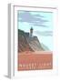 Cape Cod, Massachusetts, Nauset Lighthouse-Lantern Press-Framed Art Print