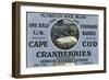 Cape Cod, Massachusetts, Plymouth Rock Brand Cranberry Label-Lantern Press-Framed Art Print