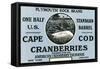 Cape Cod, Massachusetts - Plymouth Rock Brand Cranberry Label-Lantern Press-Framed Stretched Canvas