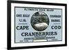 Cape Cod, Massachusetts - Plymouth Rock Brand Cranberry Label-Lantern Press-Framed Premium Giclee Print