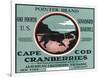 Cape Cod, Massachusetts - Pointer Brand Cranberry Label-Lantern Press-Framed Art Print