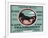 Cape Cod, Massachusetts - Pointer Brand Cranberry Label-Lantern Press-Framed Art Print