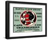 Cape Cod, Massachusetts - Santa Claus Brand Cranberry Label-Lantern Press-Framed Art Print