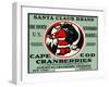 Cape Cod, Massachusetts - Santa Claus Brand Cranberry Label-Lantern Press-Framed Art Print