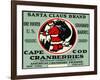 Cape Cod, Massachusetts - Santa Claus Brand Cranberry Label-Lantern Press-Framed Art Print