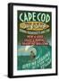 Cape Cod, Massachusetts - Surf Shop-Lantern Press-Framed Art Print