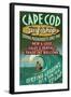 Cape Cod, Massachusetts - Surf Shop-Lantern Press-Framed Art Print