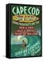 Cape Cod, Massachusetts - Surf Shop-Lantern Press-Framed Stretched Canvas