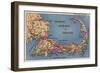 Cape Cod, Massachusetts - Tourists' Auto Map of Cape Cod-Lantern Press-Framed Art Print