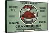 Cape Cod, Massachusetts - Turkey Brand Cranberry Label-Lantern Press-Stretched Canvas