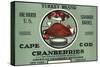 Cape Cod, Massachusetts - Turkey Brand Cranberry Label-Lantern Press-Stretched Canvas